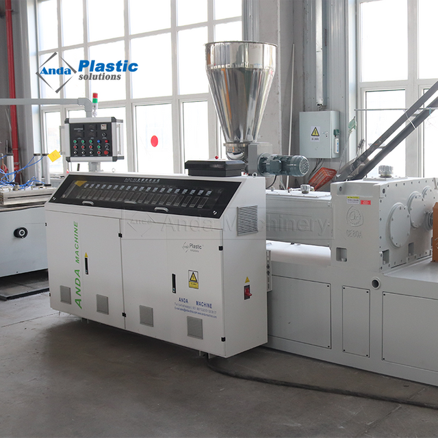 Garis Ekstrusi Profil Talang Hujan PVC