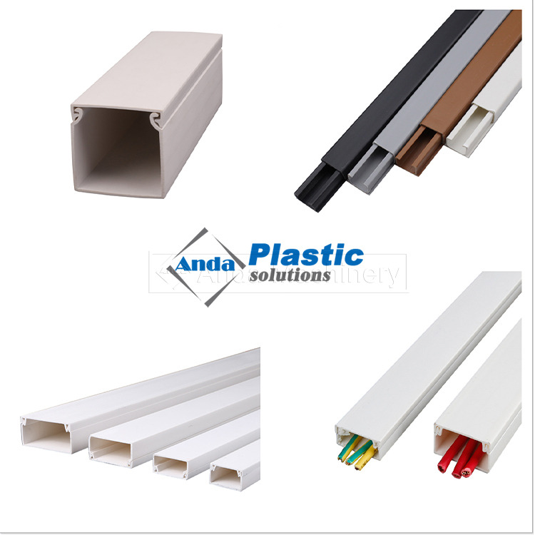 Lini produksi baki kabel PVC, mesin trunking kabel PVC, mesin baki kabel PVC, lini produksi profil kecil PVC