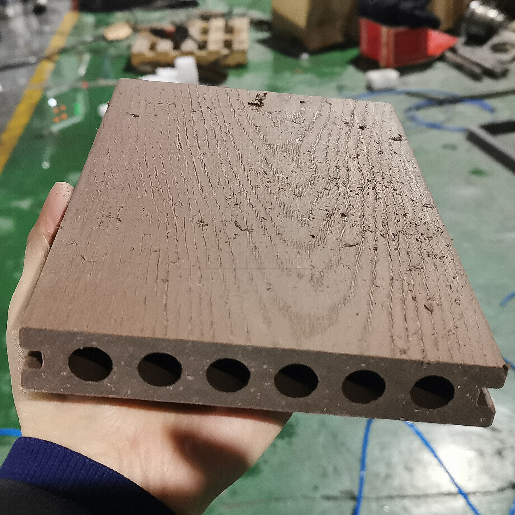 Jalur produksi mesin decking profil WPC