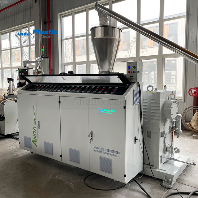 Sjsz 65/138 Mesin Extruder Plastik Sekrup Kembar Kerucut Mesin Extruder Lembaran PVC