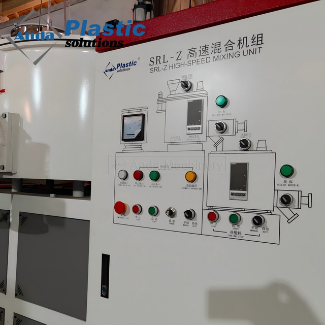Unit Mixer Berkecepatan Tinggi Seri SRL-Z Untuk Bubuk PVC/WPC