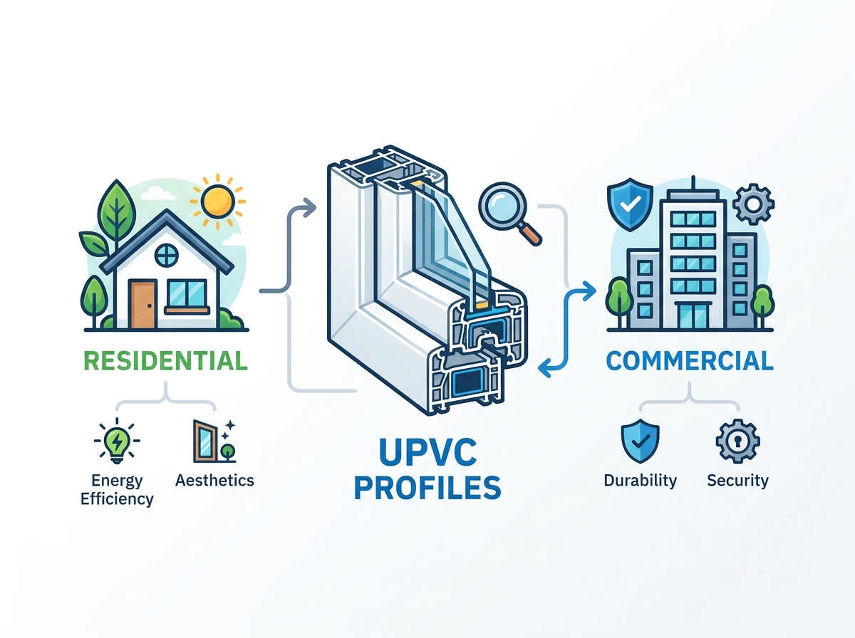 Profil pintu dan jendela UPVC