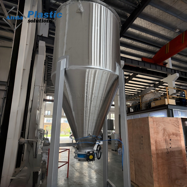 Silo Penyimpanan Serbuk Stainless Steel dengan Pneumatic Fluidizer