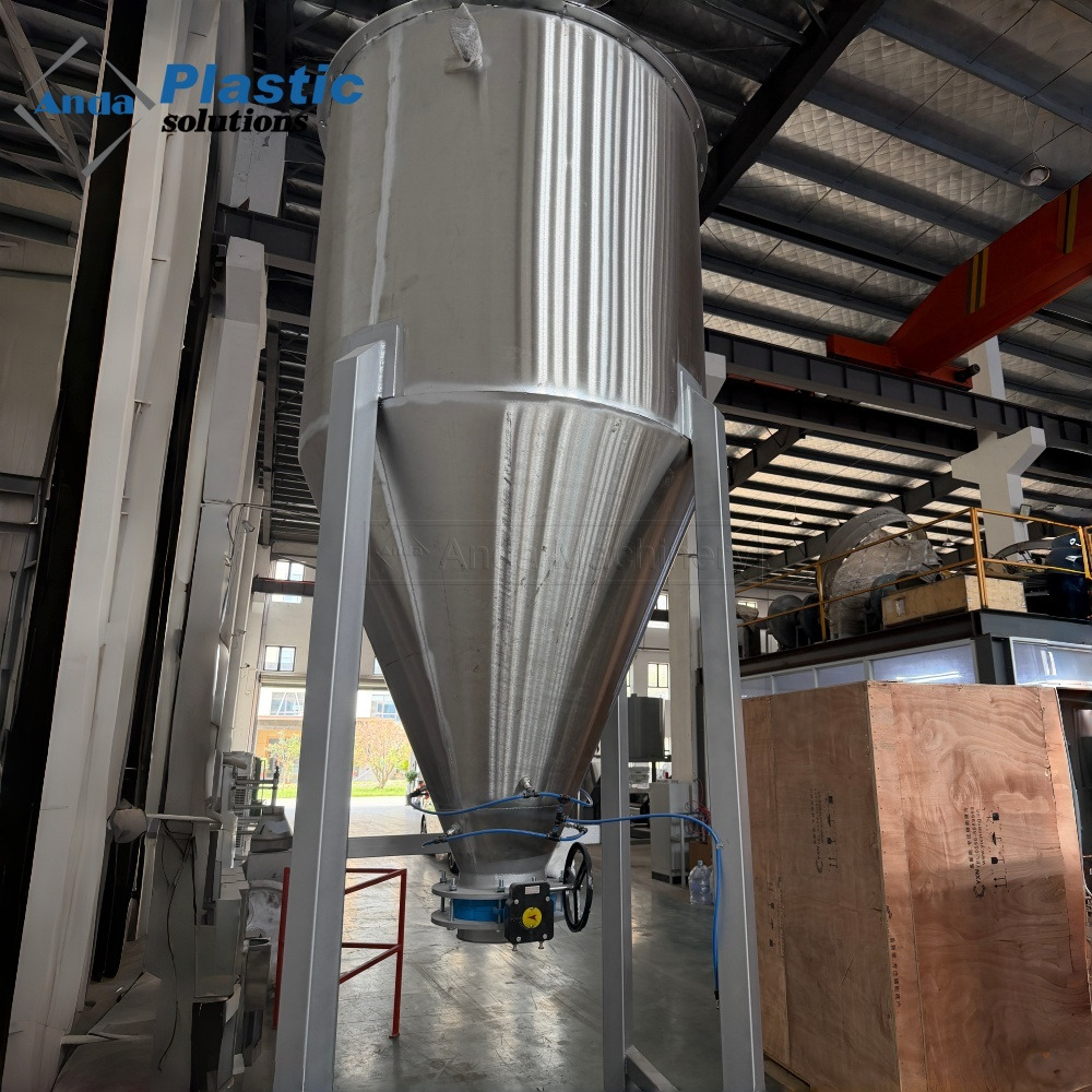 Silo Penyimpanan Serbuk Stainless Steel dengan Pneumatic Fluidizer
